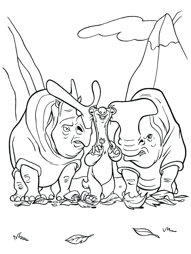 736x981 Number 4 Coloring Page