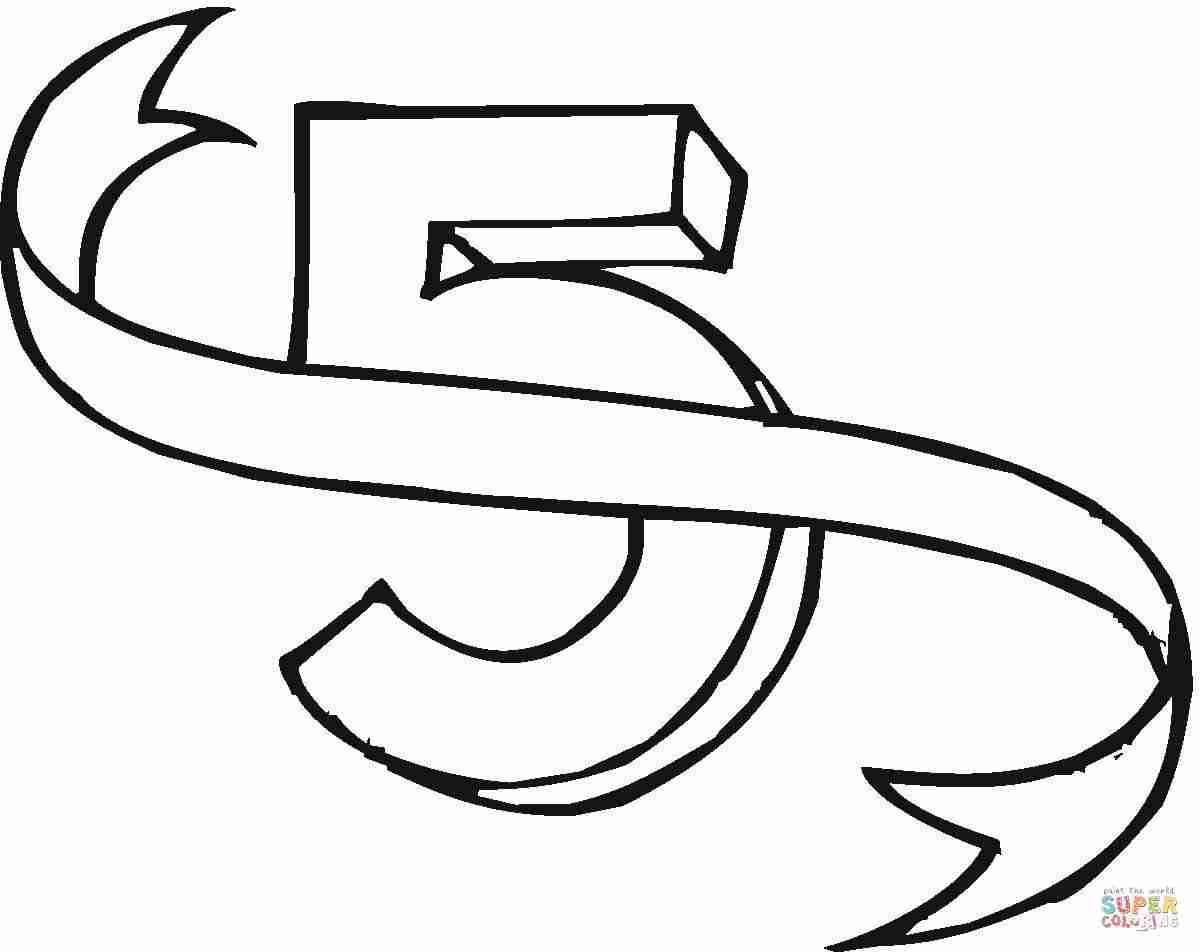 1200x952 Number 5 Coloring Pages For Preschoolers Counting Numbers Lovely