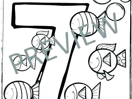 440x330 Number 6 Coloring Sheet Funny Numbers 6 Coloring Pages For Kids