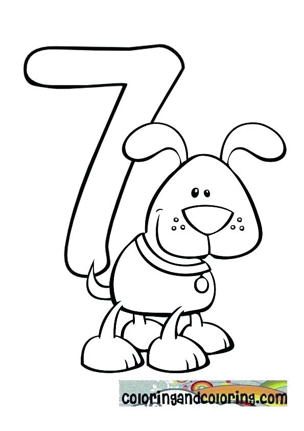 Number 7 Coloring Page Number 4 Coloring Page Numbers Coloring 595x842 Number 7 Coloring Page Number 4 Coloring Page Numbers Coloring