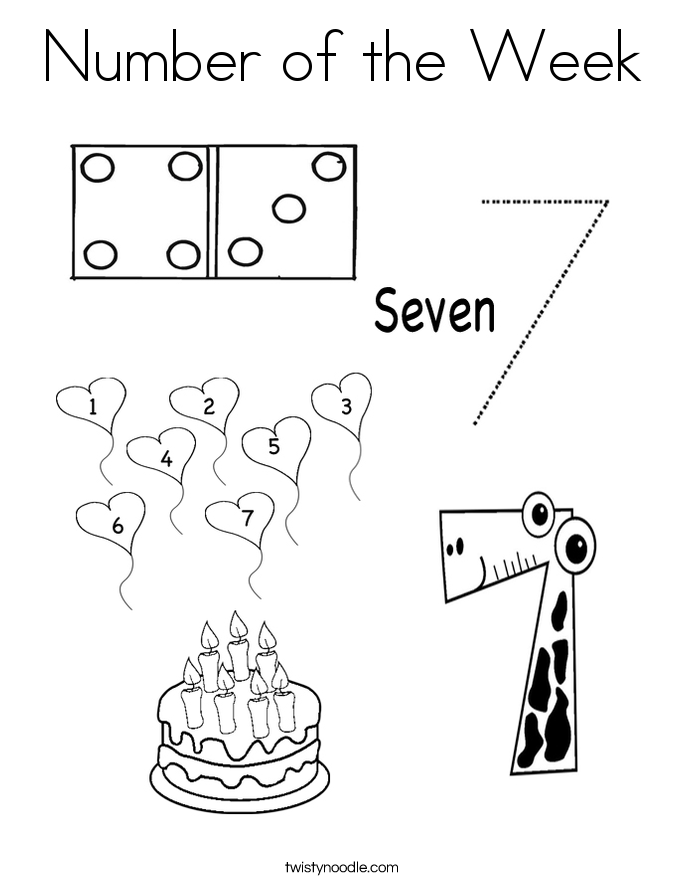 Number 7 Coloring Pages 685x886 Number 7 Coloring Pages