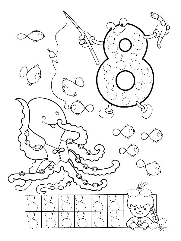 Number 8 Coloring Page at GetColorings.com | Free printable colorings