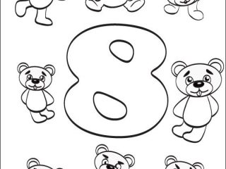 320x240 Number 8 Coloring Pages Number 8 Eight Coloring Page Coloring