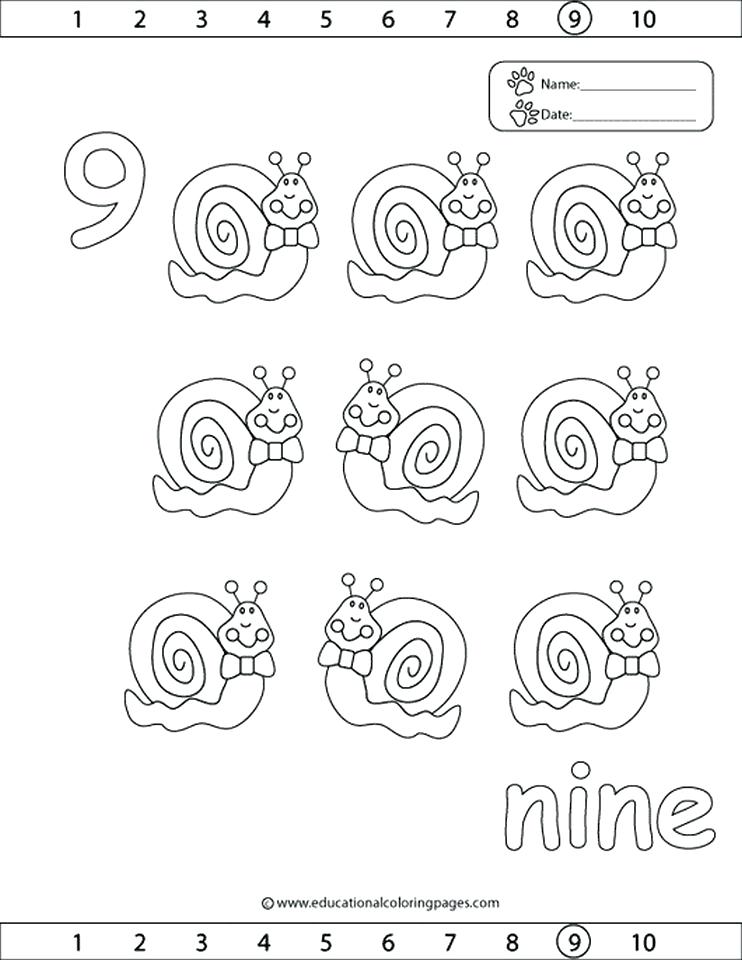 742x960 Number 9 Coloring Page Number 9 Coloring Page Number 9 Coloring