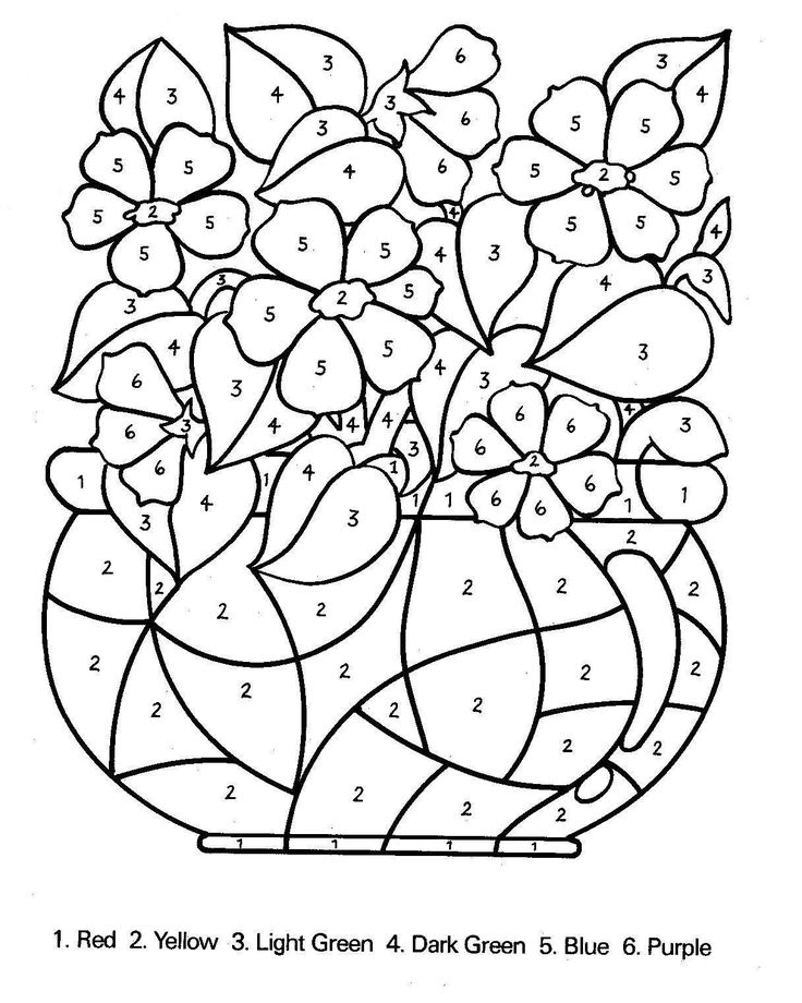 736x920 Free Printable Color By Number Coloring Pages Best Coloring Number
