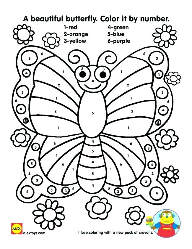 650x841 Coloring Pages Numbers Coloring Pages By Numbers Also Butterfly