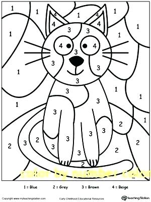 300x400 Number Coloring Pages 1 10 Number Coloring Pages 1 Color By Number