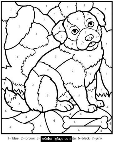 Color By Number Dog Coloring Pages Bgcentrum 362x455 Color By Number Dog Coloring Pages Bgcentrum