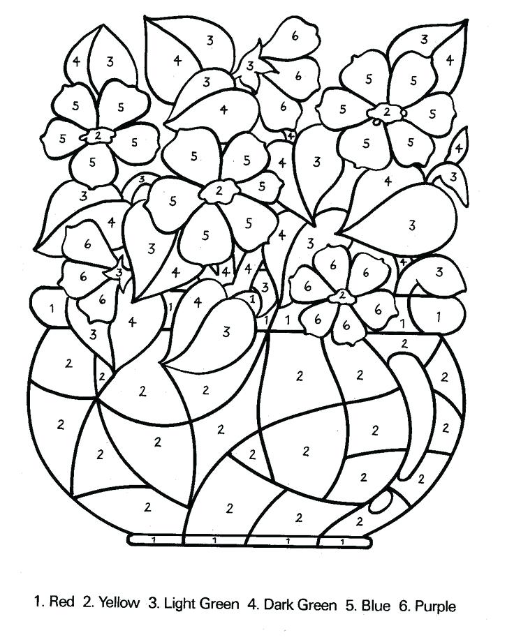 Number Coloring Pages For Adults 736x920 Number Coloring Pages For Adults