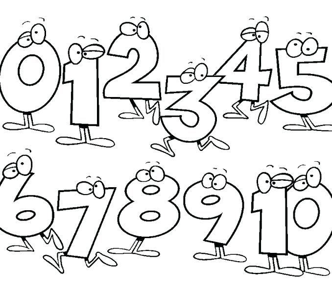 678x600 Numbers For Kids Number Color Pages Funny Numbers Numbers For Kids