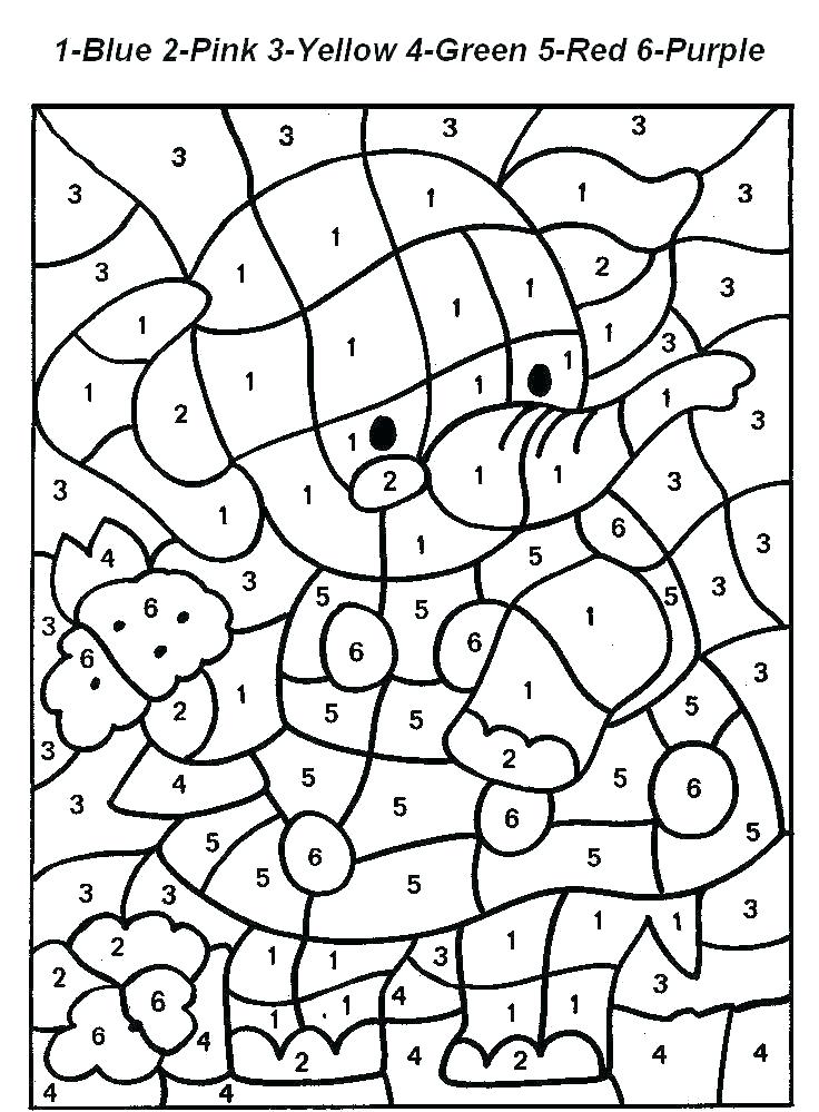 736x999 Number Coloring Pages