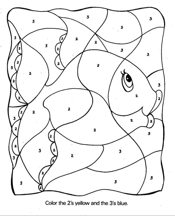 Number Coloring Pages For Toddlers