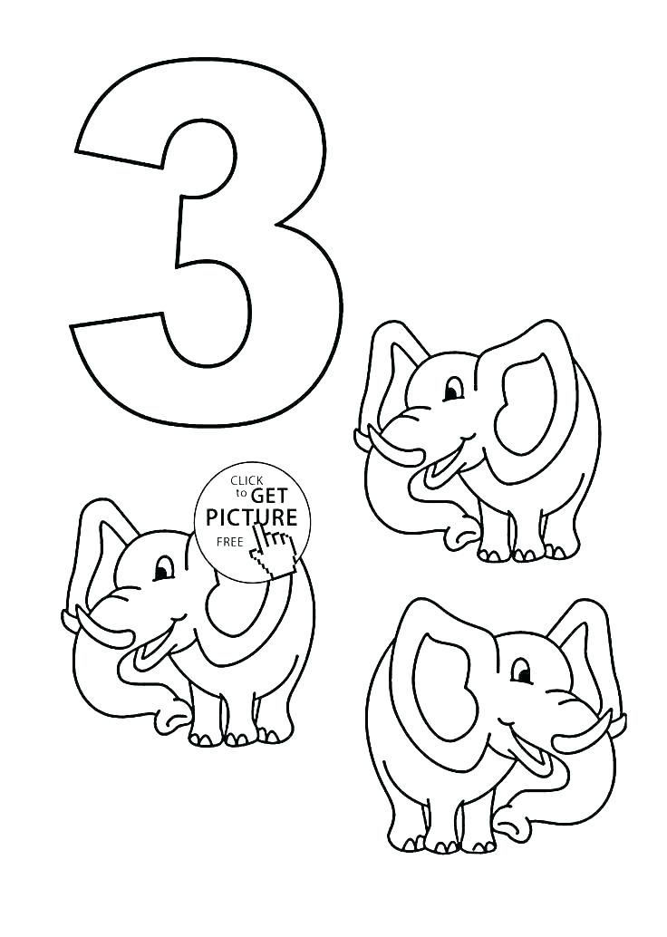 736x1034 Number Color Pages Coloring Pages By Number As Number 3 Coloring