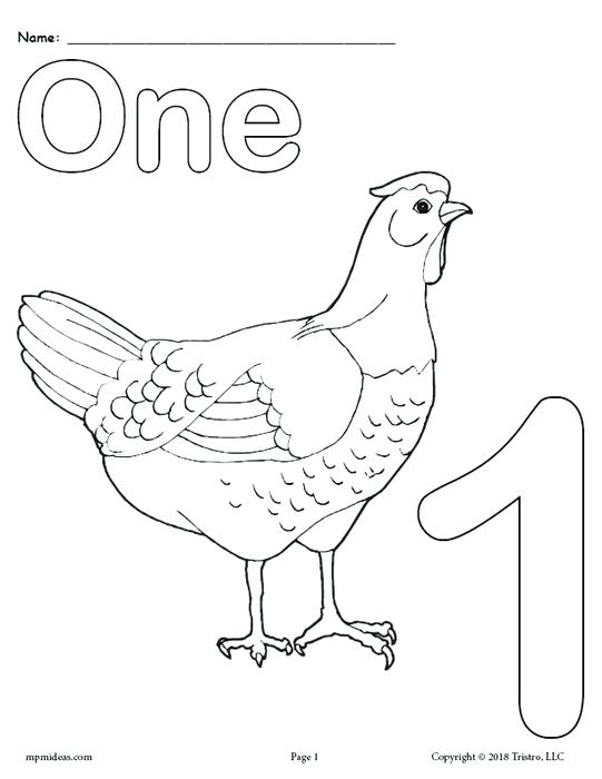 Free Printable Animal Number Coloring Pages Numbers 1 Number One 541x700 Free Printable Animal Number Coloring Pages Numbers 1 Number One