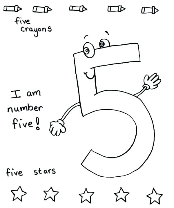 Number 5 Coloring Page Printable 5 Printable Pages Number 5 600x717 Number 5 Coloring Page Printable 5 Printable Pages Number 5