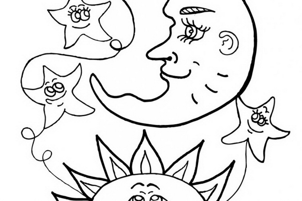 Stars Coloring Pages For Sun Moon 587970 Coloring Pages For Free 1048x699 Stars Coloring Pages For Sun Moon 587970 Coloring Pages For Free