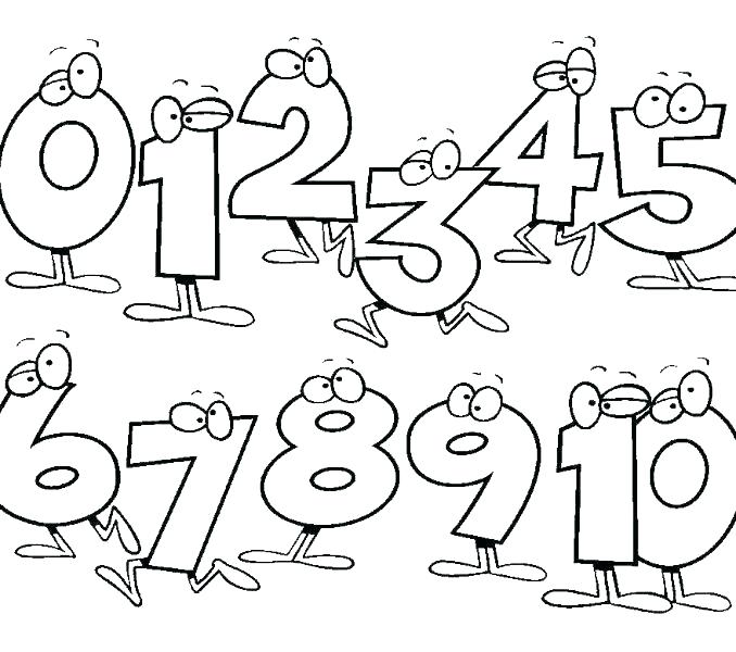 Free Number Coloring Pages 678x600 Free Number Coloring Pages