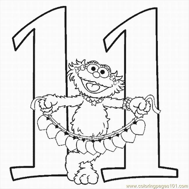 Numbers Coloring Pages 11 Lrg Coloring Page 650x650 Numbers Coloring Pages 11 Lrg Coloring Page