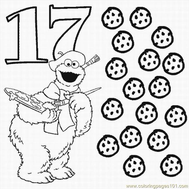 650x650 Numbers Coloring Pages 17 Lrg Coloring Page