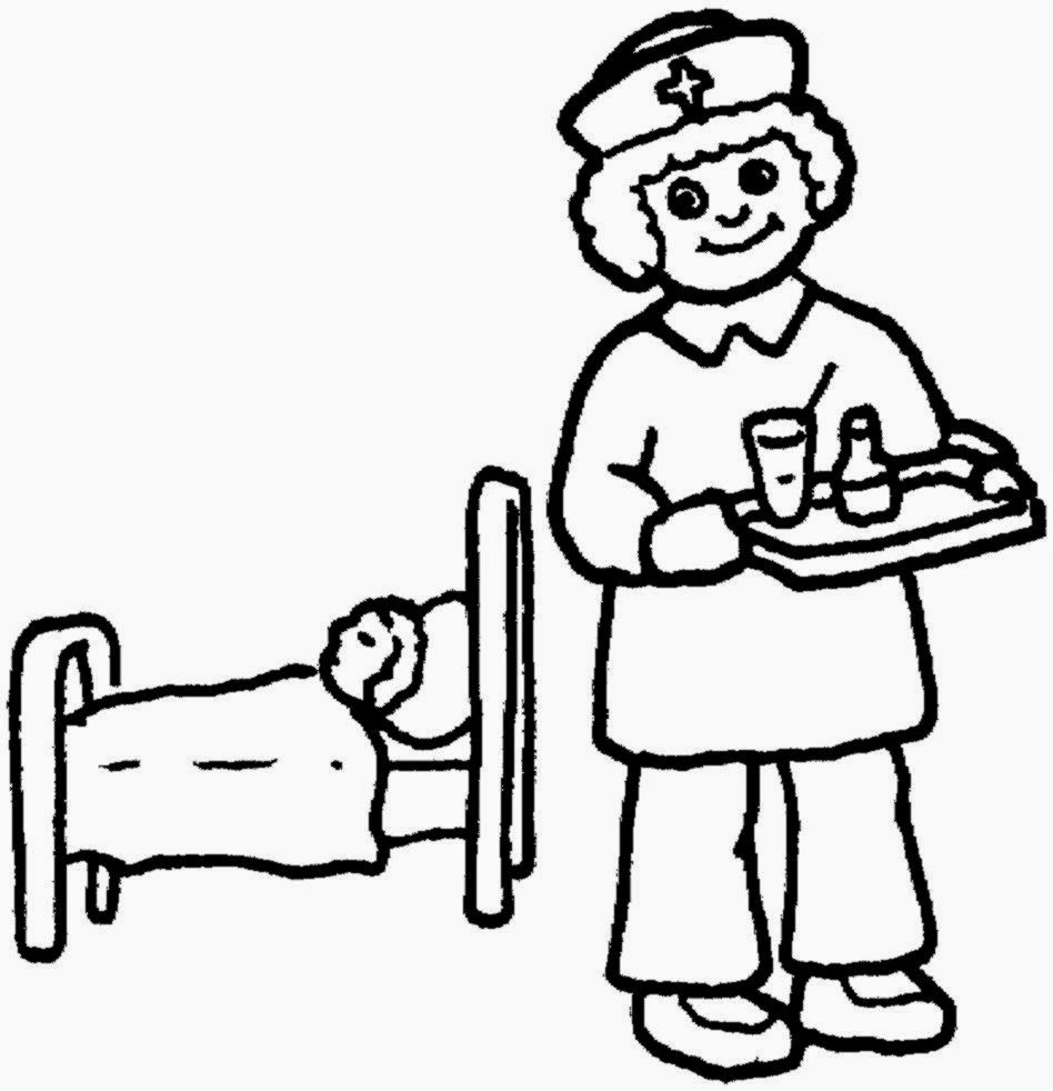948x982 Contemporary Nurse Coloring Pages For Kids Gift