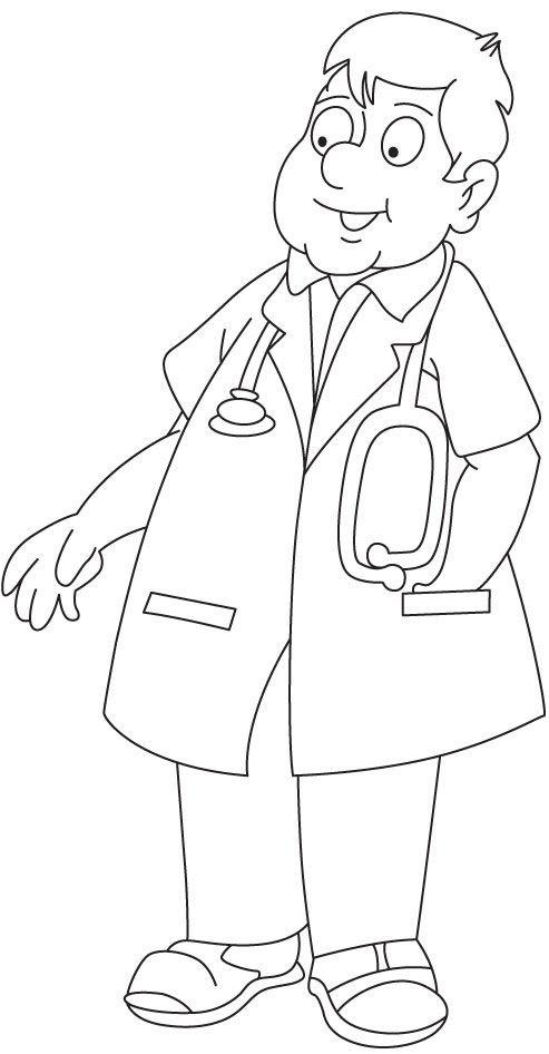 493x946 Doctor Coloring Pages