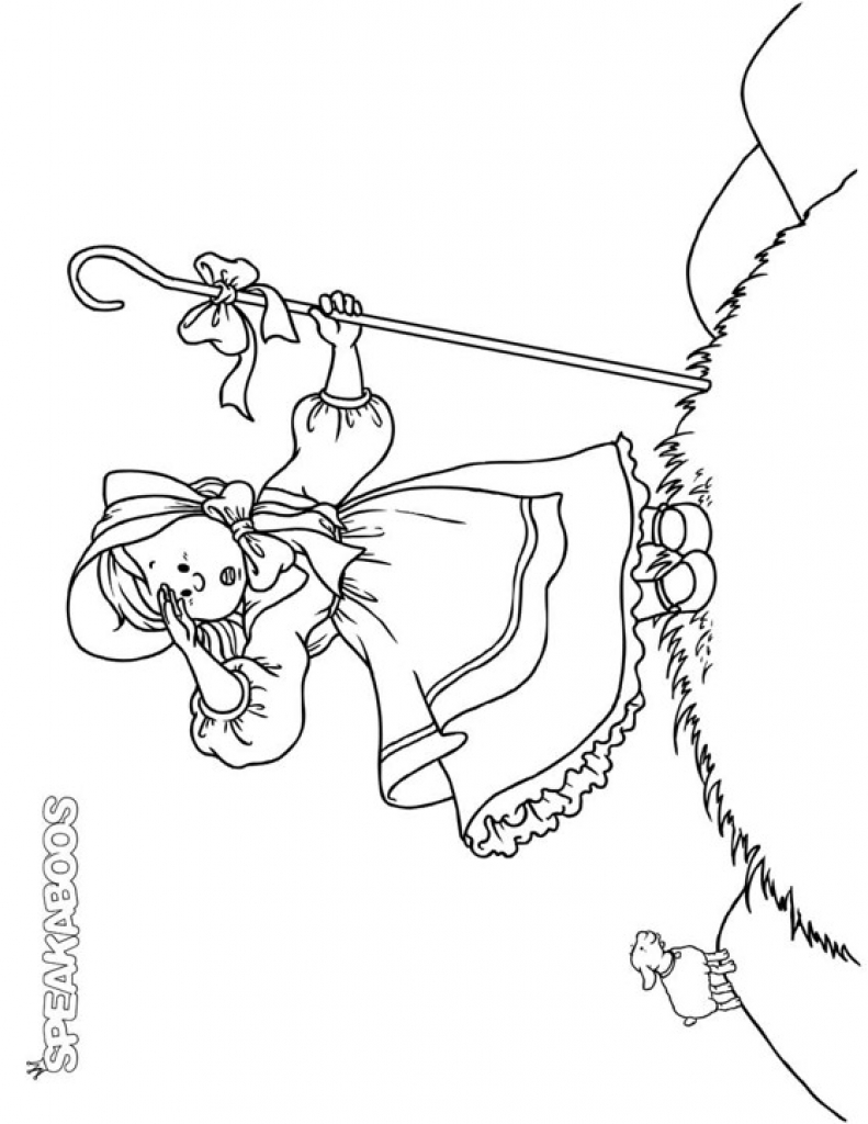 791x1024 Bonanza Peep Coloring Pages Little Bo Page Nur