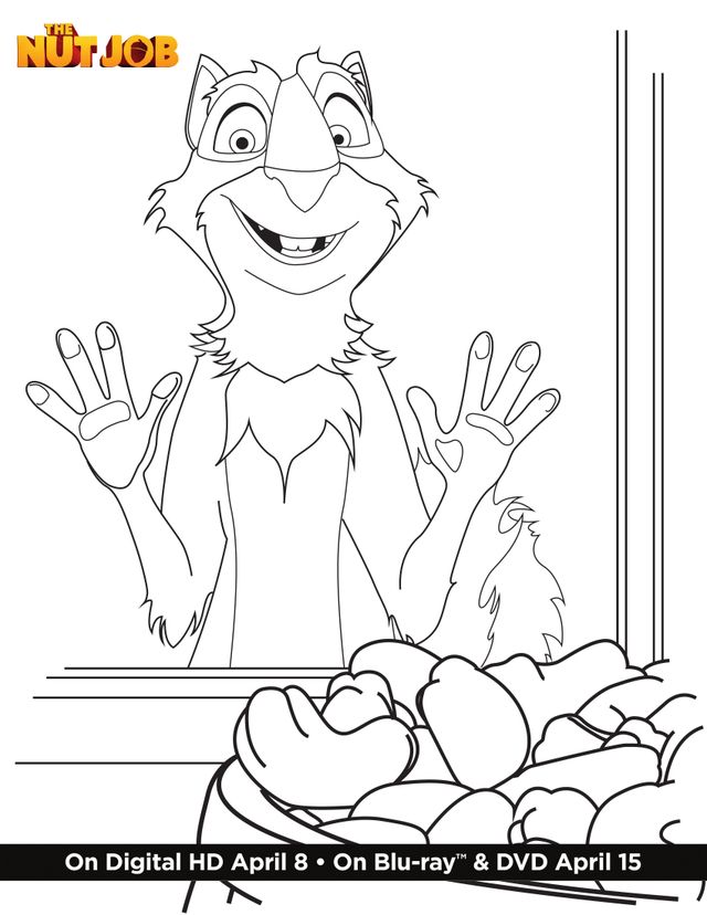 Nut Job Coloring Pages at GetColorings.com | Free printable colorings ...