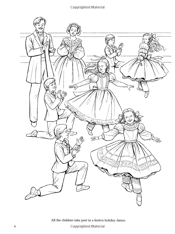 600x800 Nutcracker Ballet Coloring Book (Dover Holiday Coloring Book