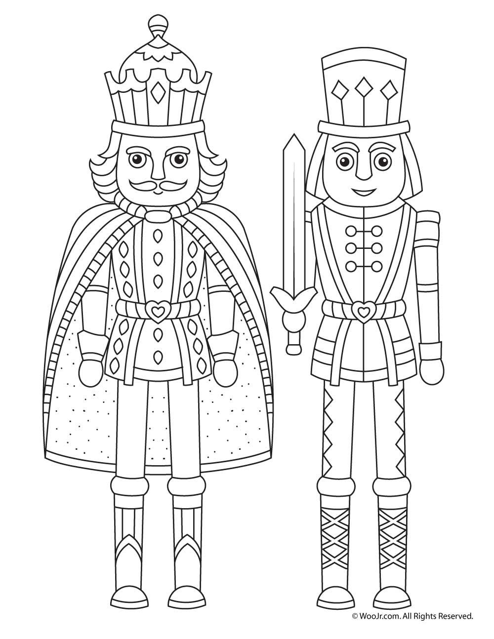 1000x1294 Nutcracker Christmas Coloring Page Woo! Jr. Kids Activities