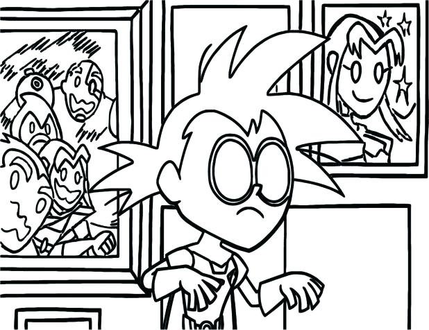 618x476 Kids Coloring Pages Free Kids Coloring Teen Titans Go By