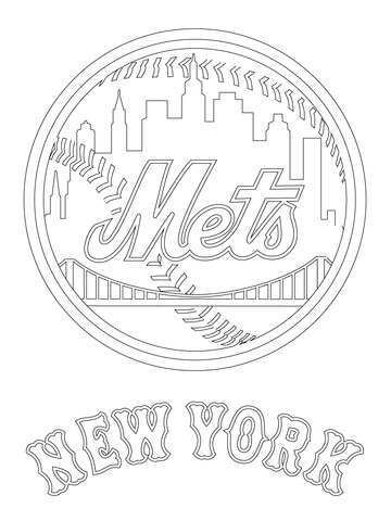 360x480 Ny Mets Coloring Pages