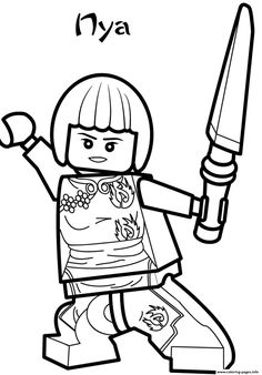 Nya Ninjago Coloring Page