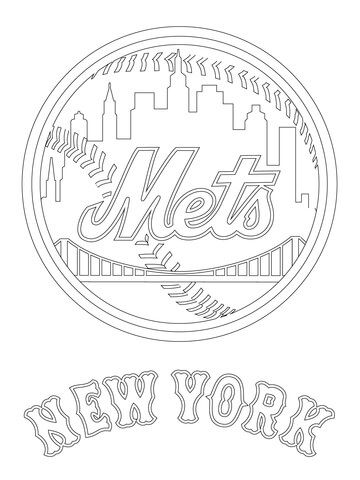 New York Mets Logo Coloring Page Design Logos 360x480 New York Mets Logo Coloring Page Design Logos
