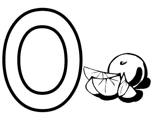 600x480 O Coloring Page Letter O Coloring Page For Orange Best Place
