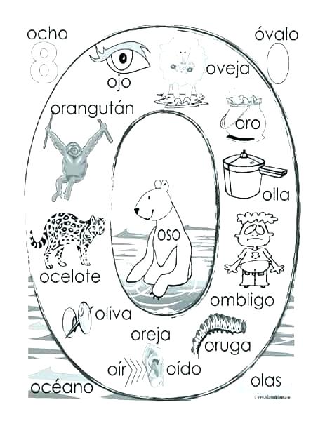 463x600 Spanish Numbers Coloring Pages