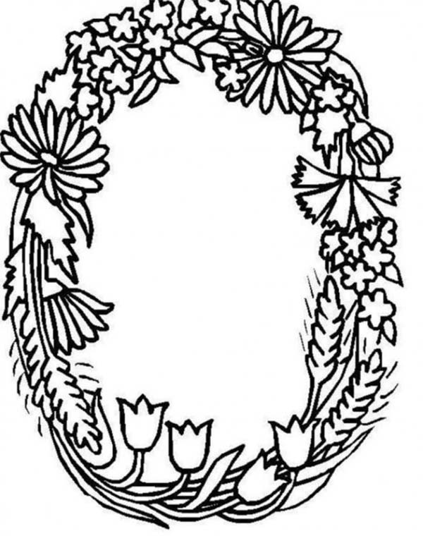 600x760 Alphabet Flowers Letter O Coloring Pages Batch Coloring