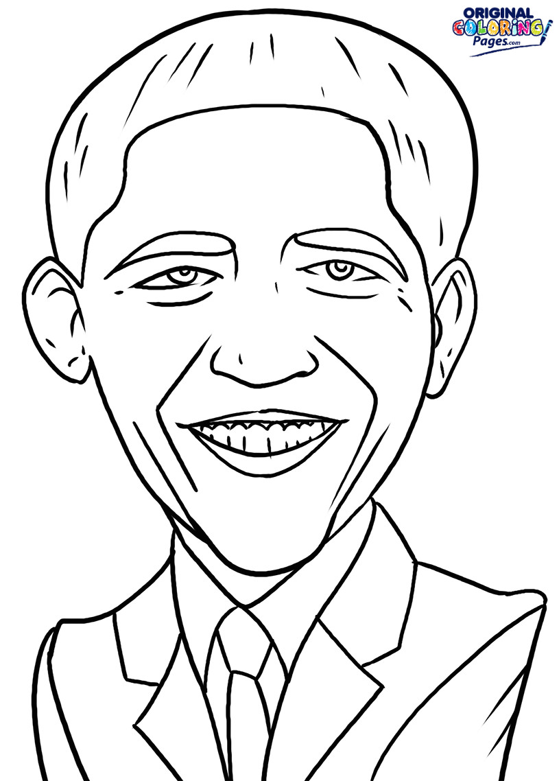 Obama Coloring Page at GetColorings.com | Free printable colorings ...