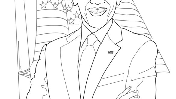 Barack Obama Coloring Page 24 With Barack Obama Coloring Page 585x329 Barack Obama Coloring Page 24 With Barack Obama Coloring Page