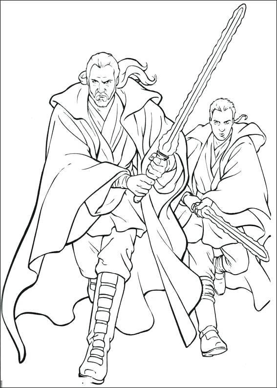 567x794 Lego Star Wars Obi Wan Kenobi Coloring Pages Kids Coloring Jinn
