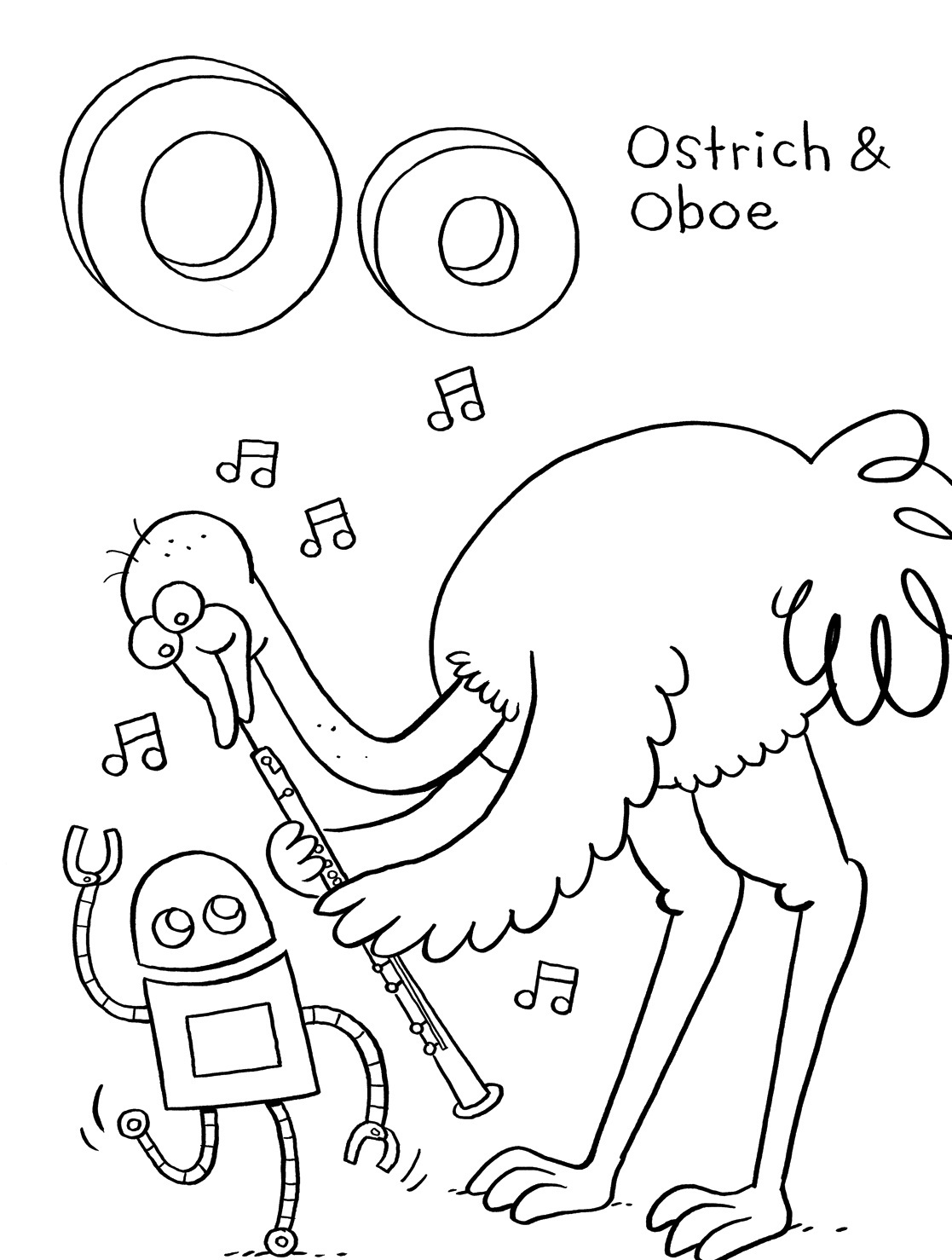 1117x1478 Free Printable Ostrich Coloring Pages For Kids