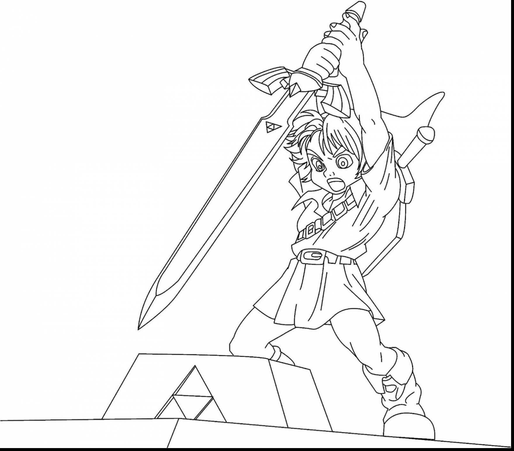 1760x1545 Link Coloring Pages