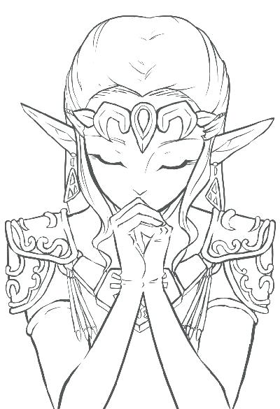 400x585 The Legend Of Zelda Coloring Pages Coloring Page Lovely Princess