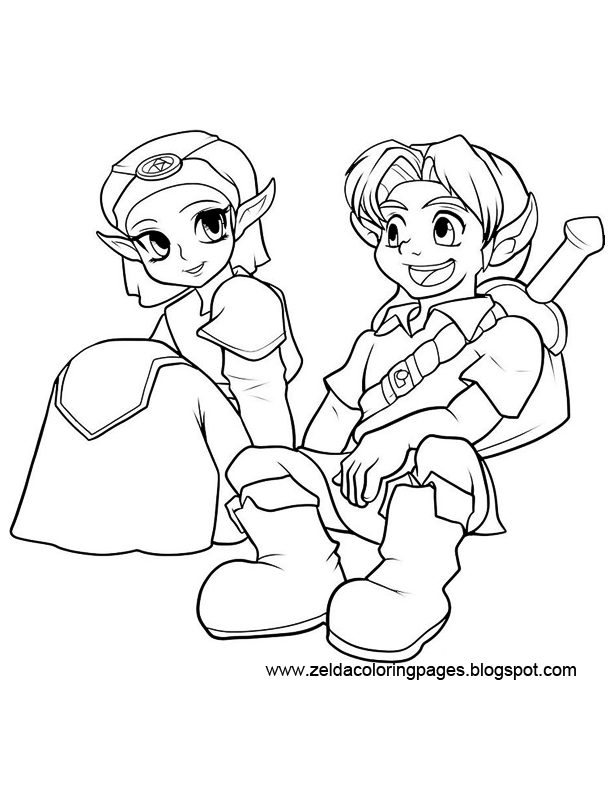 612x792 Zelda Coloring Pages