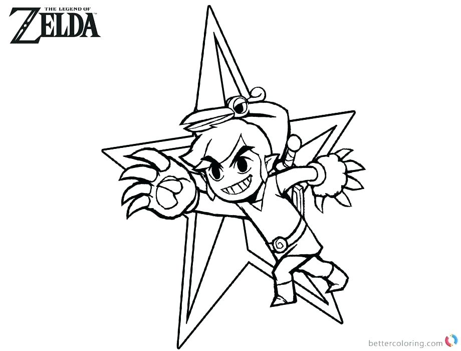 920x700 Legend Of Zelda Coloring Pages