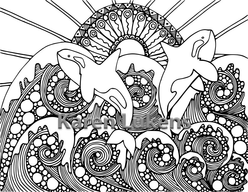 792x612 5 Pages,mermaids, Orca's Amp Ocean Pack