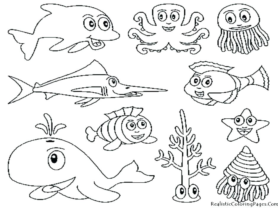 Ocean Coloring Pages For Preschool 5 Ocean Animals Coloring Pages 940x705 Ocean Coloring Pages For Preschool 5 Ocean Animals Coloring Pages