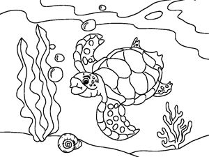300x225 17 Best School Learning Underwater Friends Coloring Pages Of Ocean