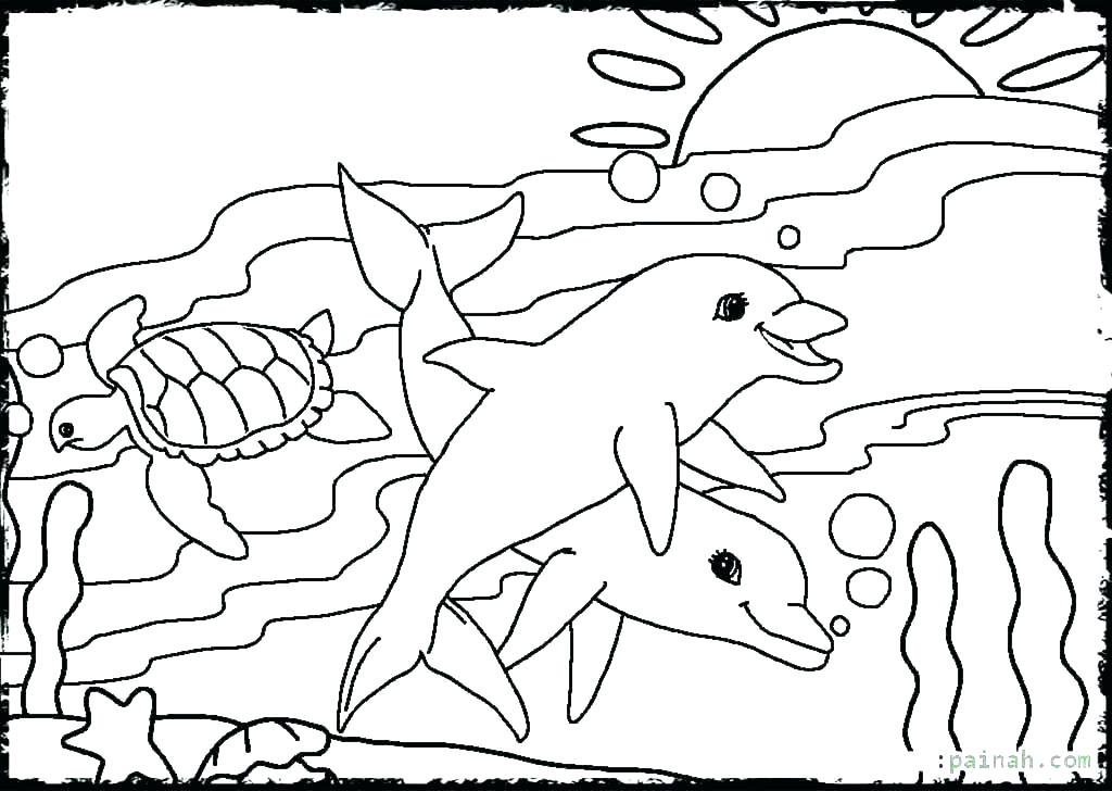 1024x728 Ocean Coloring Page Ocean Animals Coloring Pages Free Printable
