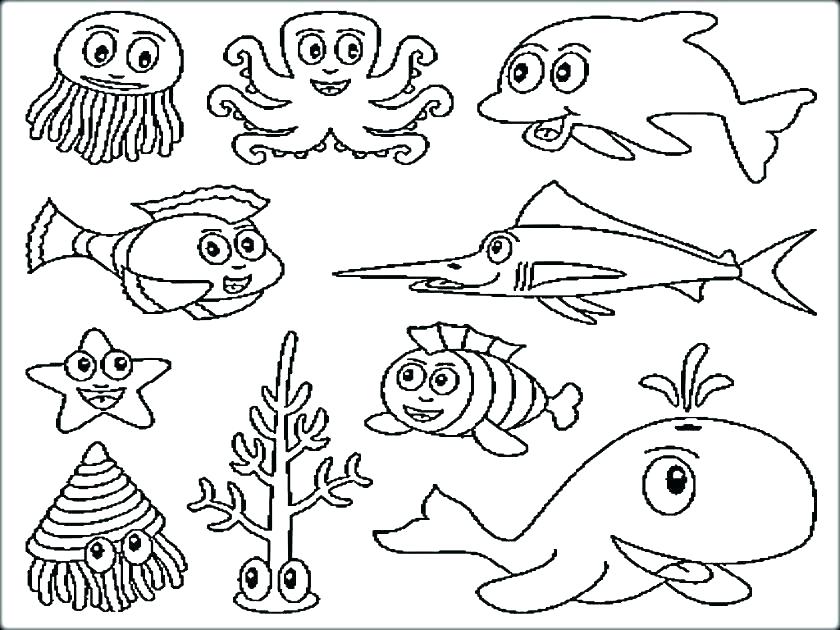 Ocean Fish Coloring Pages Ocean Life Coloring Pages Sea Life 840x630 Ocean Fish Coloring Pages Ocean Life Coloring Pages Sea Life