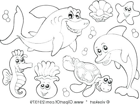 Coloring Pages Of Sea Animals Marine Life Coloring Pages Ocean 450x340 Coloring Pages Of Sea Animals Marine Life Coloring Pages Ocean